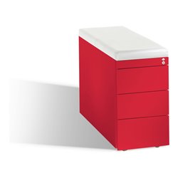 C+P Sitzcontainer Asisto Small M/3/3/3, H570xB330xT800mm Himbeerrot
