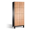 C+P Fächerschrank Cambio auf Füßen, 8 Fächer, H1980xB800xT525mm Korpus Schwarzgrau