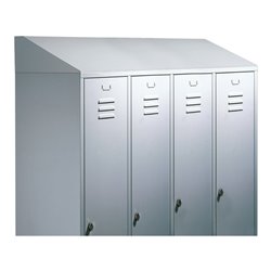 C+P Schrägdachaufsatz 230 mm für Umkleidespind Classic B1190xT500mm Farbe Lichtgrau