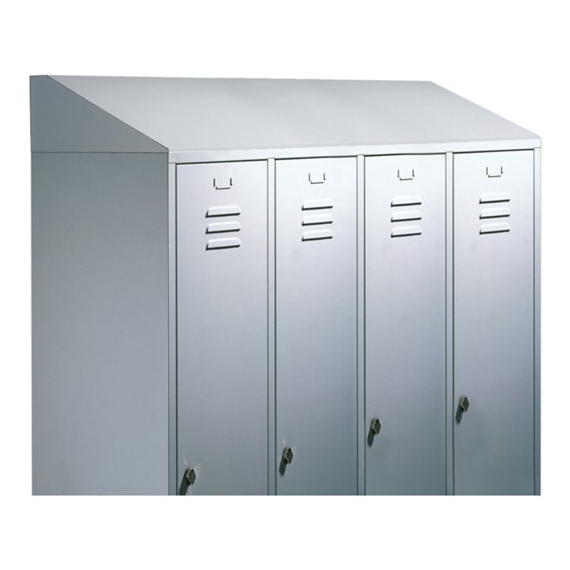 C+P Schrägdachaufsatz 230 mm für Umkleidespind Classic B1190xT500mm Farbe Lichtgrau