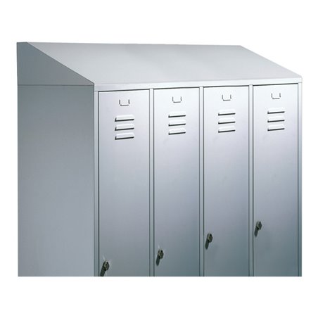 C+P Schrägdachaufsatz 230 mm für Umkleidespind Classic B1190xT500mm Farbe Lichtgrau