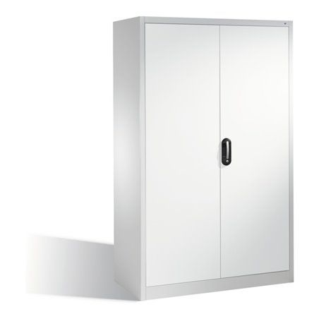C+P Aktenschrank Acurado mit Drehtüren, 5 Ordnerhöhen, H1950xB1200xT600mm Front Reinweiß Korpus Reinweiß