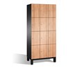C+P Fächerschrank Cambio auf Füßen, 12 Fächer, H1980xB900xT525mm Korpus Schwarzgrau