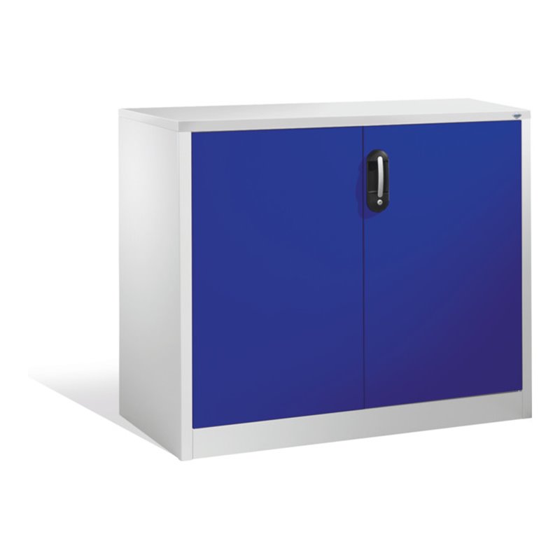 C+P Akten-Sideboard Acurado mit Drehtüren, 2 Ordnerhöhen, H1000xB1200xT500mm Front Lapisblau Korpus Lichtgrau