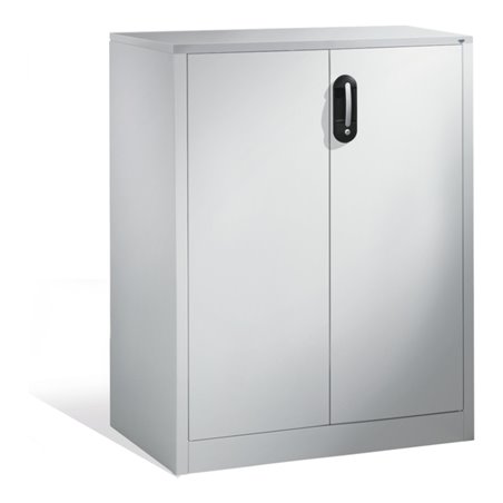 C+P Akten-Sideboard Acurado mit Drehtüren, 3 Ordnerhöhen, H1200xB930xT500mm Weißaluminium