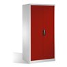 C+P Werkzeugschrank XXL mit Drehtüren, innen 4 Böden, H1950xB930xT800mm Front Rubinrot Korpus Lichtgrau