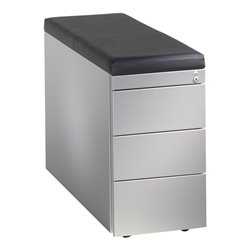 C+P Sitzcontainer Asisto Small M/3/3/3, H570xB330xT800mm Weißaluminium