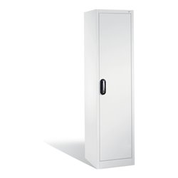 C+P Aktenschrank Acurado mit Drehtür, 5 Ordnerhöhen, H1950xB500xT500mm Front Reinweiß Korpus Reinweiß