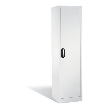 C+P Aktenschrank Acurado mit Drehtür, 5 Ordnerhöhen, H1950xB500xT500mm Front Reinweiß Korpus Reinweiß