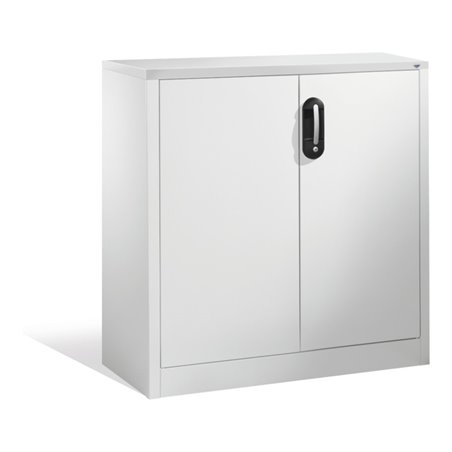 C+P Akten-Sideboard Acurado mit Drehtüren, 2 Ordnerhöhen, H1000xB930xT400mm Front Lichtgrau Korpus Lichtgrau