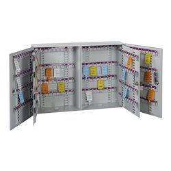 Eichner Zweitüriger Schlüsselschrank aus Metall 130 mm grau 600 mm