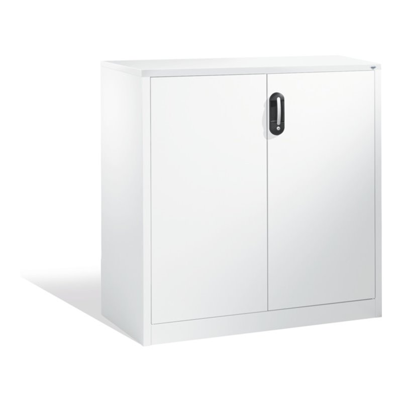 C+P Akten-Sideboard Acurado mit Drehtüren, 3 Ordnerhöhen, H1200xB1200xT500mm Front Reinweiß Korpus Reinweiß