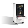 C+P Kühlschrank-Caddy Asisto für Cappuccino- und Espresso-Tassen, H1150xB500xT600mm Front Reinweiß Korpus Reinweiß
