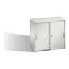 C+P Akten-Sideboard Acurado mit Schiebetüren, 2 Ordnerhöhen, H720xB800xT400mm Weißaluminium
