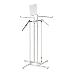 Kleiderständer B.580mm H.1300mm T.70mm 4-Arm MET chrom