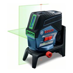 Bosch Linienlaser GCL 2-50 CG, mit Drehhalterung RM 2, 2 x 2,0 Ah Li-Ion Akku, USB Charger, 2 Einlagen, L-BOXX, Schutztasche