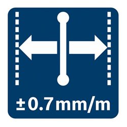 Bosch Linienlaser GCL 2-50 CG, mit Drehhalterung RM 2, 2 x 2,0 Ah Li-Ion Akku, USB Charger, 2 Einlagen, L-BOXX, Schutztasche