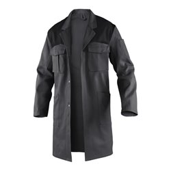 Kübler Identiq Cotton Mantel 1144 anthrazit/schwarz 42