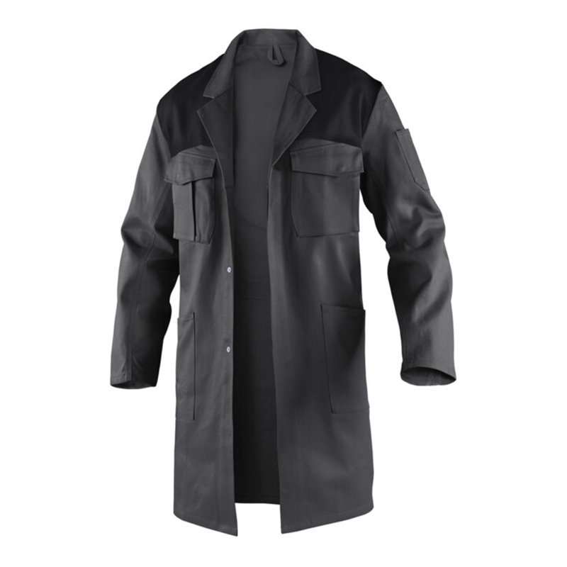 Kübler Identiq Cotton Mantel 1144 anthrazit/schwarz 42