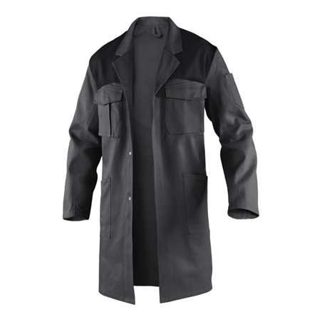 Kübler Identiq Cotton Mantel 1144 anthrazit/schwarz 42