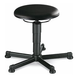 bimos Drehhocker mit Gleiter Kunstleder schwarz Sitzhöhe 460-630 mm