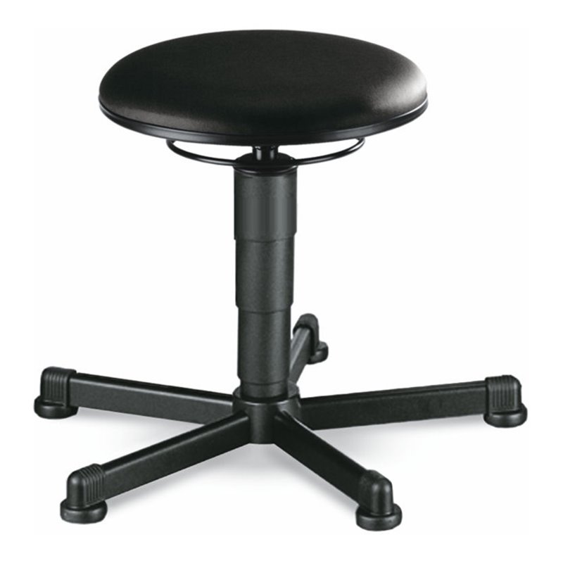 bimos Drehhocker mit Gleiter Kunstleder schwarz Sitzhöhe 460-630 mm