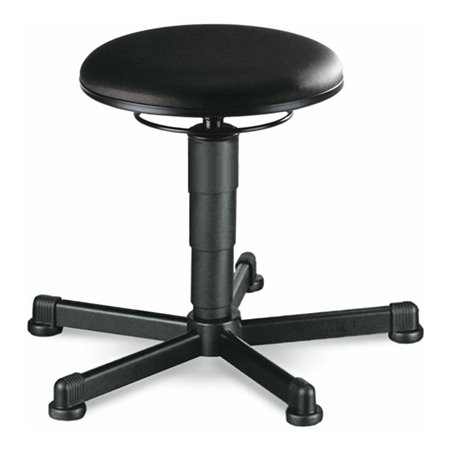 bimos Drehhocker mit Gleiter Kunstleder schwarz Sitzhöhe 460-630 mm