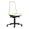 bimos Arbeitsstuhl Neon Basisstuhl mit Rollen Flexband grün Sitzhöhe 450-620 mm ohne Polster