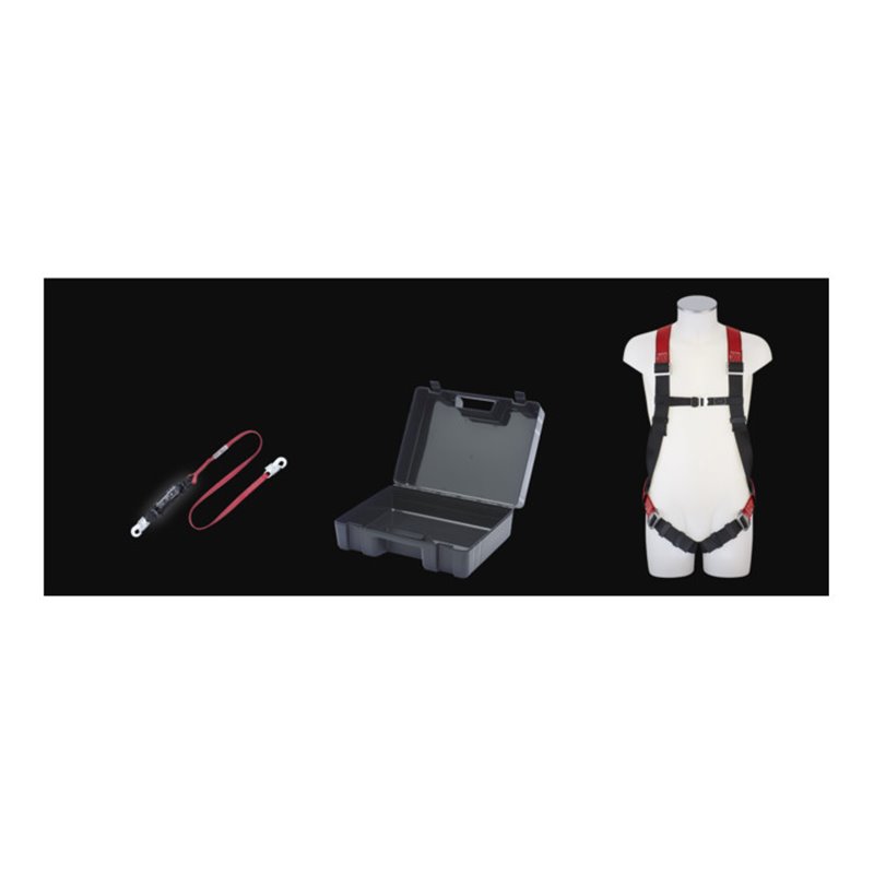 MAS Sicherheitsset 3-teilig Auffanggurt MAS 5 BFD 3 2m Kunststoff-Koffer