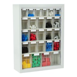 Hünersdorff MultiStore Magazin-Wandhängeschrank 25 einbrennlackiertem Stahlblech, lichtgrau (465925)