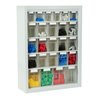 Hünersdorff MultiStore Magazin-Wandhängeschrank 25 einbrennlackiertem Stahlblech, lichtgrau (465925)
