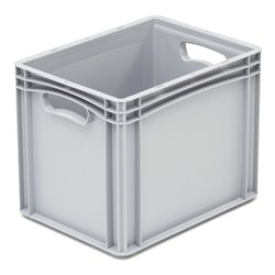 Hünersdorff Eurobehälter PP, 300x400x320 mm Basicline mit 2 Durchfassgriffen