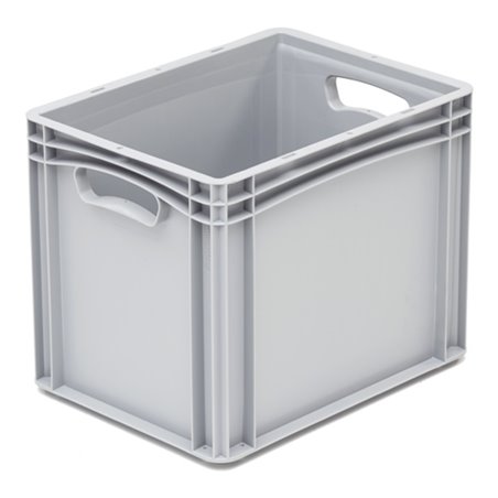 Hünersdorff Eurobehälter PP, 300x400x320 mm Basicline mit 2 Durchfassgriffen