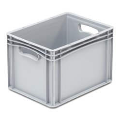 Hünersdorff Eurobehälter PP, 300x400x270 mm Basicline mit 2 Durchfassgriffen