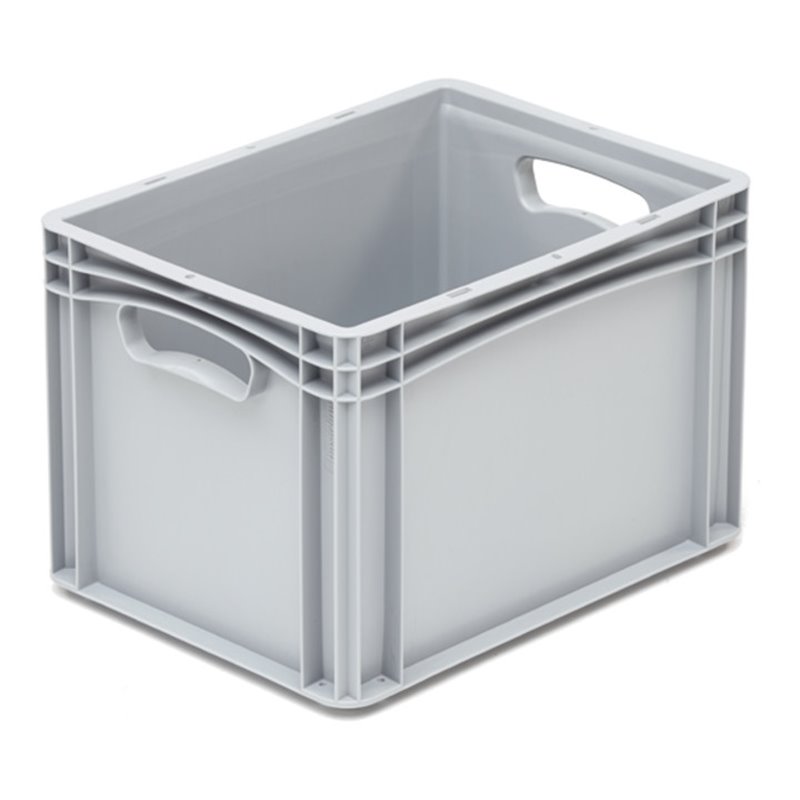 Hünersdorff Eurobehälter PP, 300x400x270 mm Basicline mit 2 Durchfassgriffen