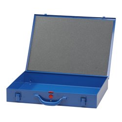 Hünersdorff Metall-Kleinteile-Koffer 0 Einsatzboxen 330x440x66 mm, dunkelblau
