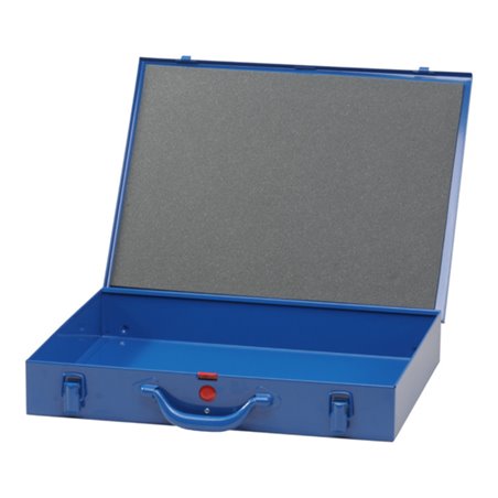 Hünersdorff Metall-Kleinteile-Koffer 0 Einsatzboxen 330x440x66 mm, dunkelblau