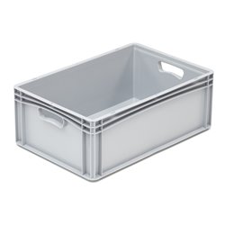 Hünersdorff Eurobehälter PP, 400x600x220 mm Basicline mit 2 Durchfassgriffen