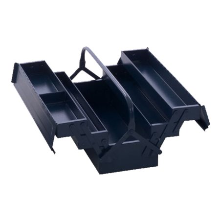 Hünersdorff Metall-Werkzeugkasten COMPACT blau, 200 x 530 x 200 mm