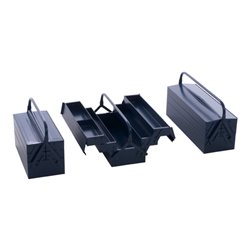 Hünersdorff Metall-Werkzeugkasten COMPACT blau, 200 x 530 x 200 mm