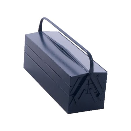 Hünersdorff Metall-Werkzeugkasten MAXI blau, 200 x 600 x 200 mm