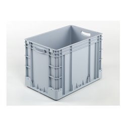 Hünersdorff Eurobehälter PP, 400x600x420 mm mit 2 Durchfassgriffen, geschlossen