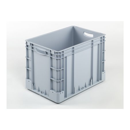 Hünersdorff Eurobehälter PP, 400x600x420 mm mit 2 Durchfassgriffen, geschlossen