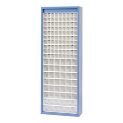 Hünersdorff MultiStore Magazin-Schrank 138 einbrennlackiertem Stahlblech,enzianblau