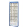 Hünersdorff MultiStore Magazin-Schrank 21 einbrennlackiertem Stahlblech,enzianblau
