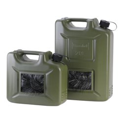 Hünersdorff Kraftstoff-Kanister PROFI EXPLO-SAFE 10L oliv,UN-Zulassung,HDPE,schwarzes Zubehör