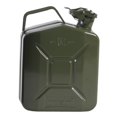 Hünersdorff Metall-Kraftstoff-Kanister CLASSIC 5 L olivgrün, pulverbeschichtet