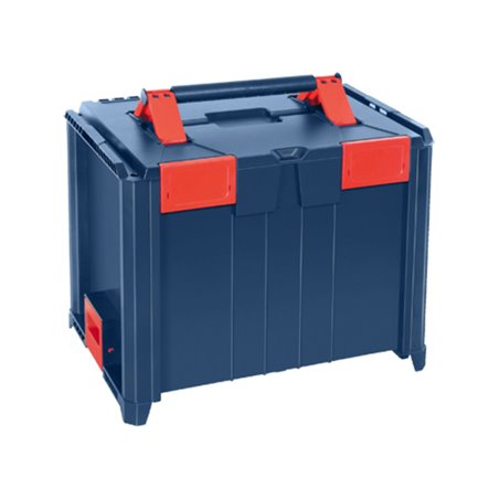 Hünersdorff BoxOnBox L Werkzeugkoffer aus ABS dunkelblau/rot, Innenmaße 300x400x312 mm