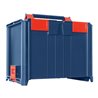 Hünersdorff BoxOnBox L Werkzeugkoffer aus ABS dunkelblau/rot, Innenmaße 300x400x312 mm