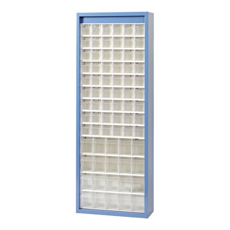 Hünersdorff MultiStore Magazin-Schrank 74 einbrennlackiertem Stahlblech, lichtgrau